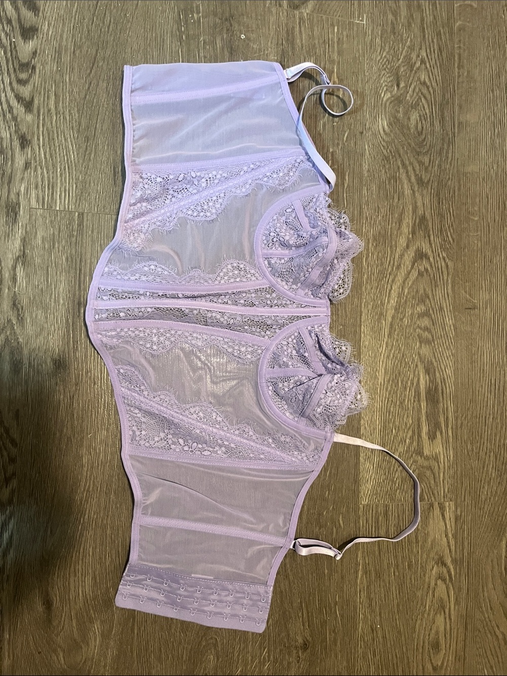 Amazon Lilac Lace Longline Bra